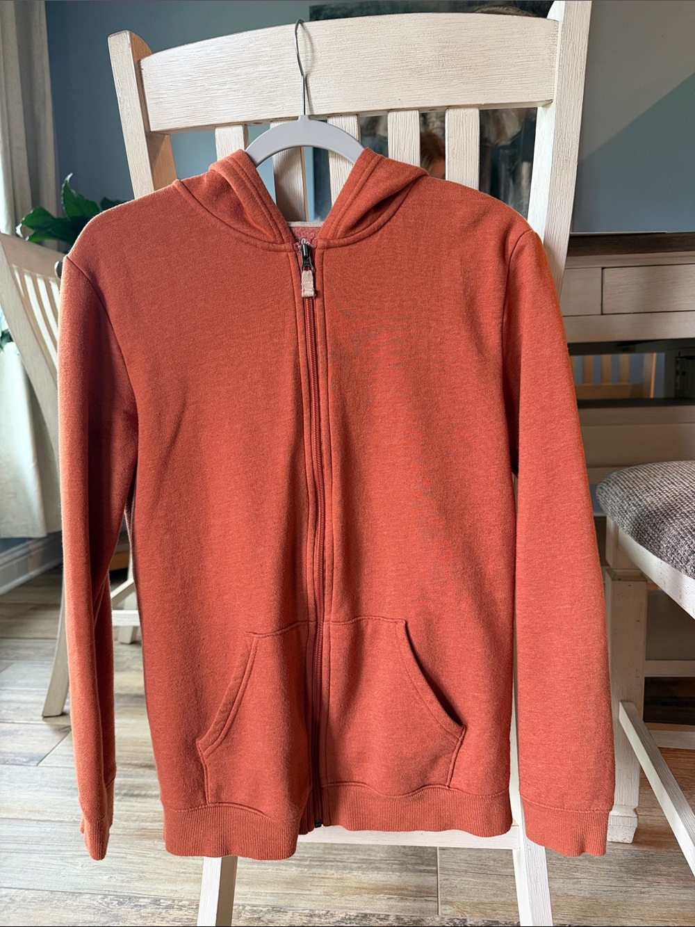 Cat & Jack Rust Orange Full-Zip Hoodie